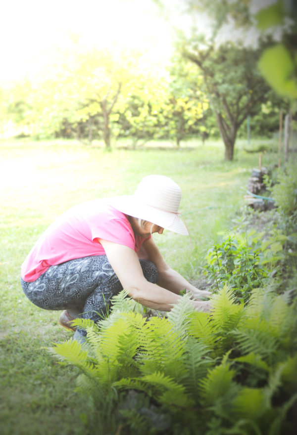 image alt Eine Frau bei der Gartenarbeit